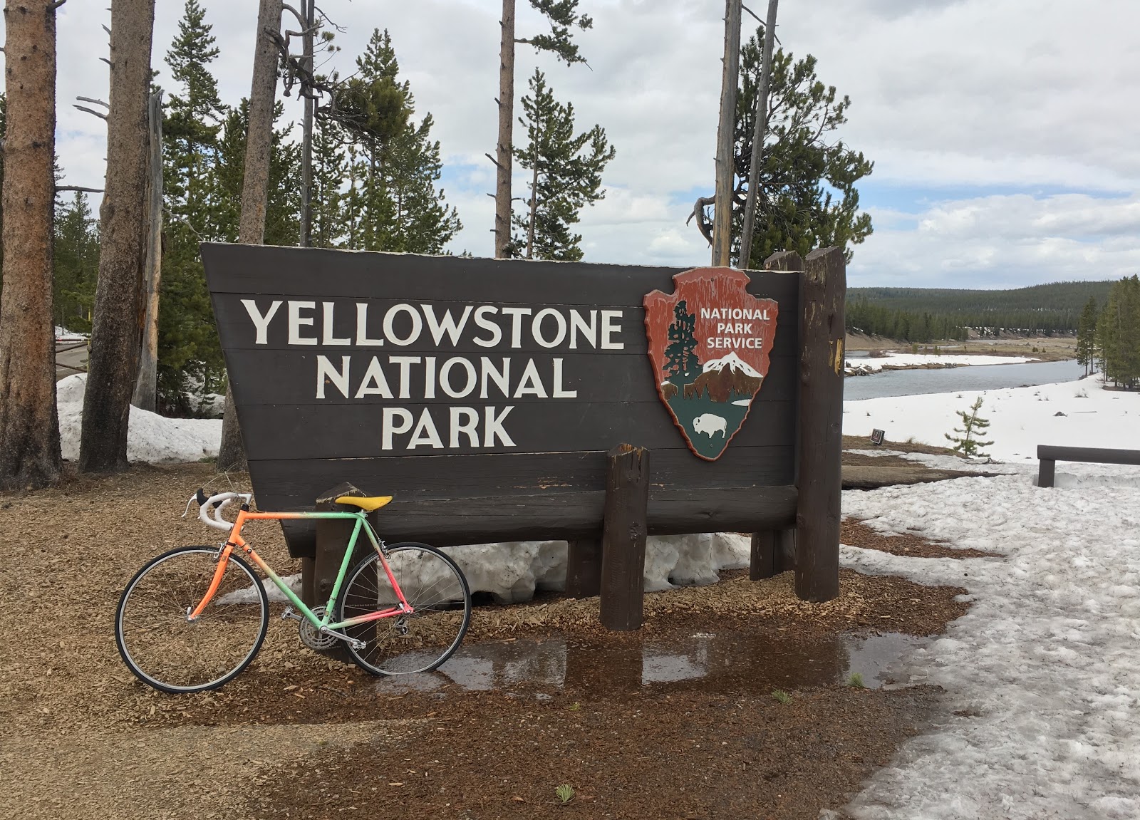 biking in yellowstone