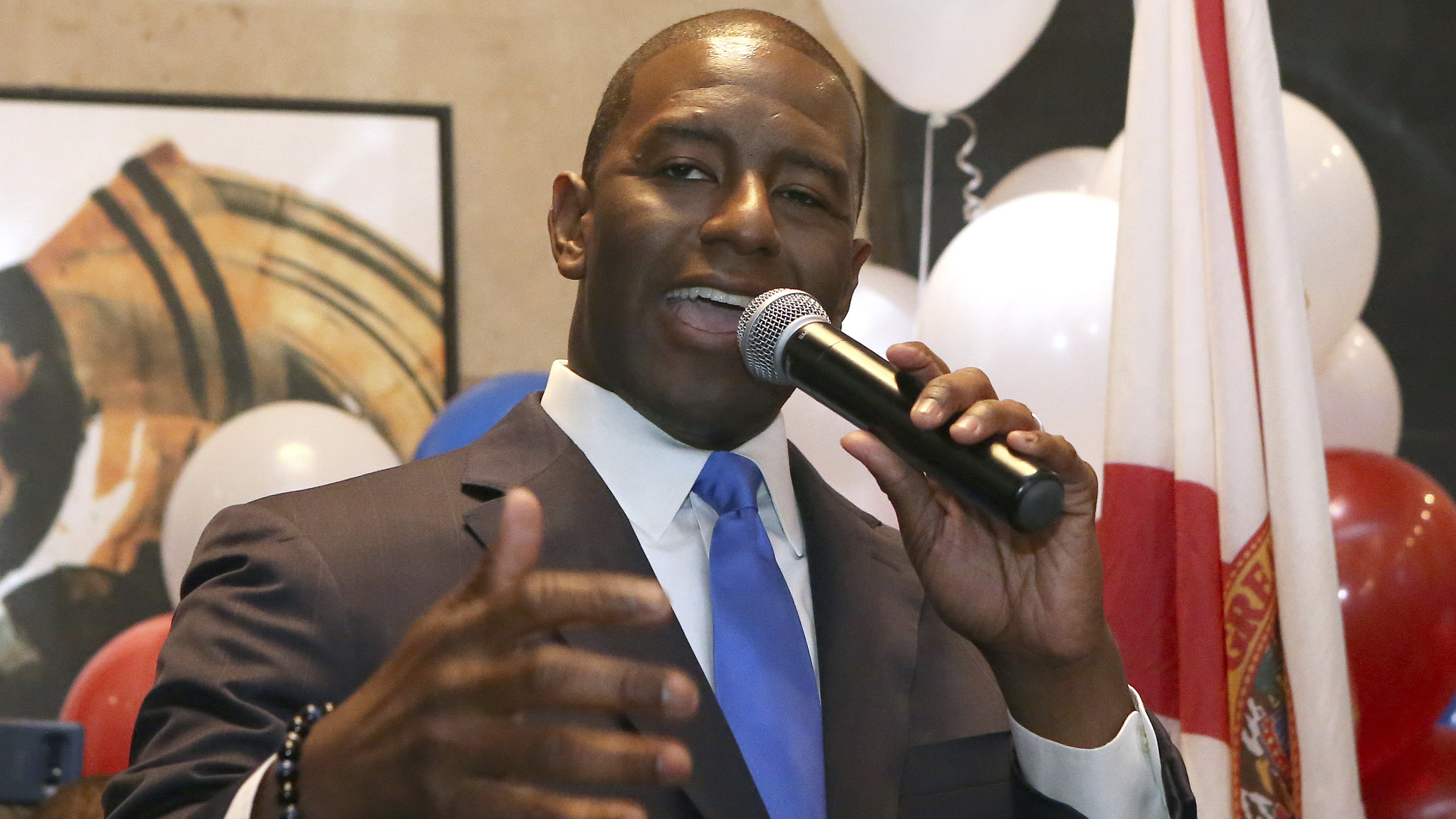 A Day After Upset Win Florida Democrat Andrew Gillum Already Tangling With Trump Wxxi News
