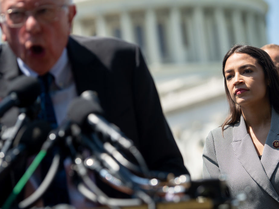 ocasio cortez bernie sanders