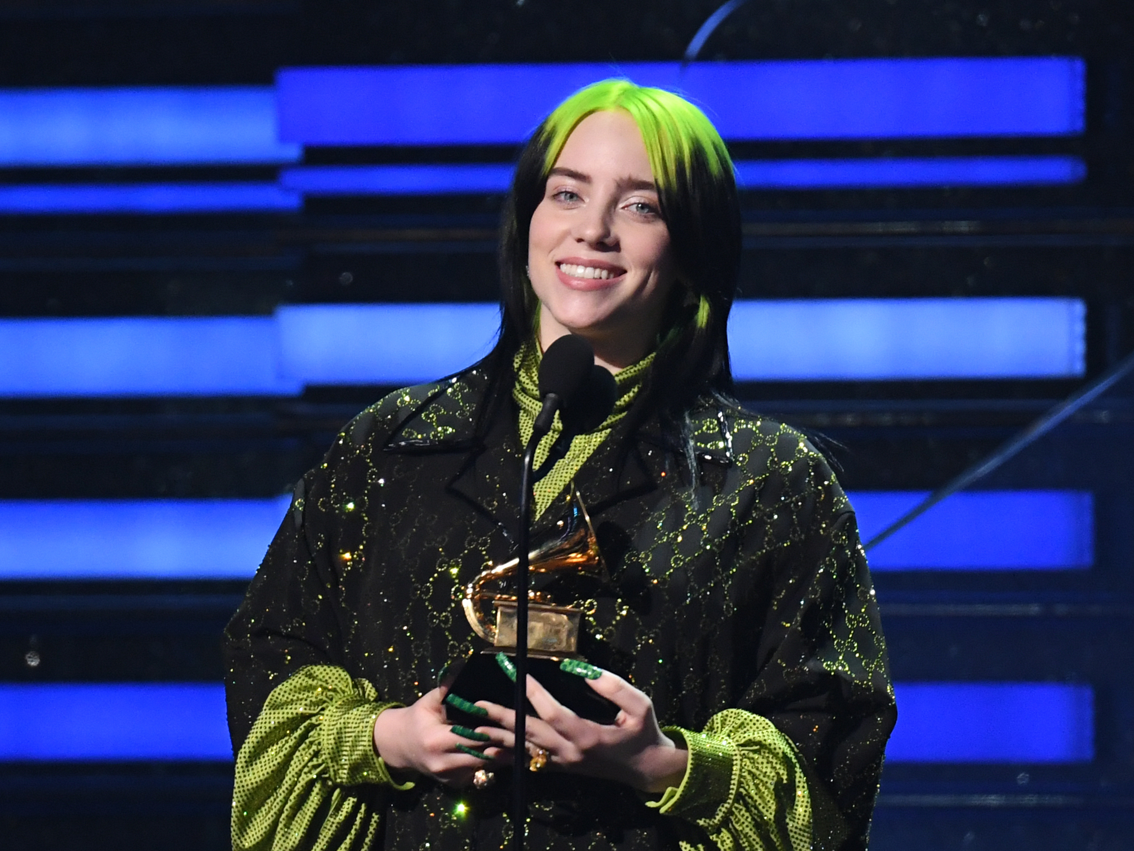 Billie Eilish Sweeps Grammys In Ceremony Clouded By Controversy And Mourning New Hampshire Public Radio - videos matching i love you roblox id code by billie eilish