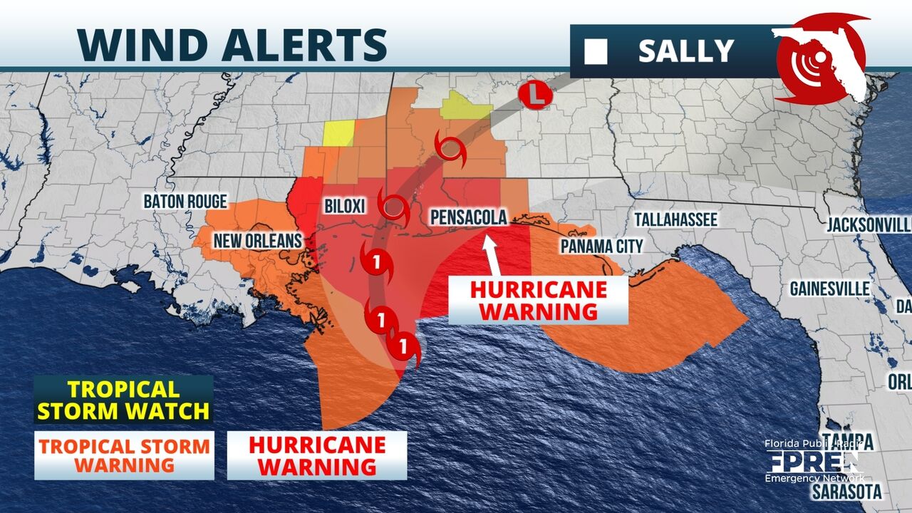 Hurricane Sally Has Slowed To A Crawl Over Northern Gulf Wjct News Hurricane Sally Has Slowed To A Crawl Over Northern Gulf Wjct News