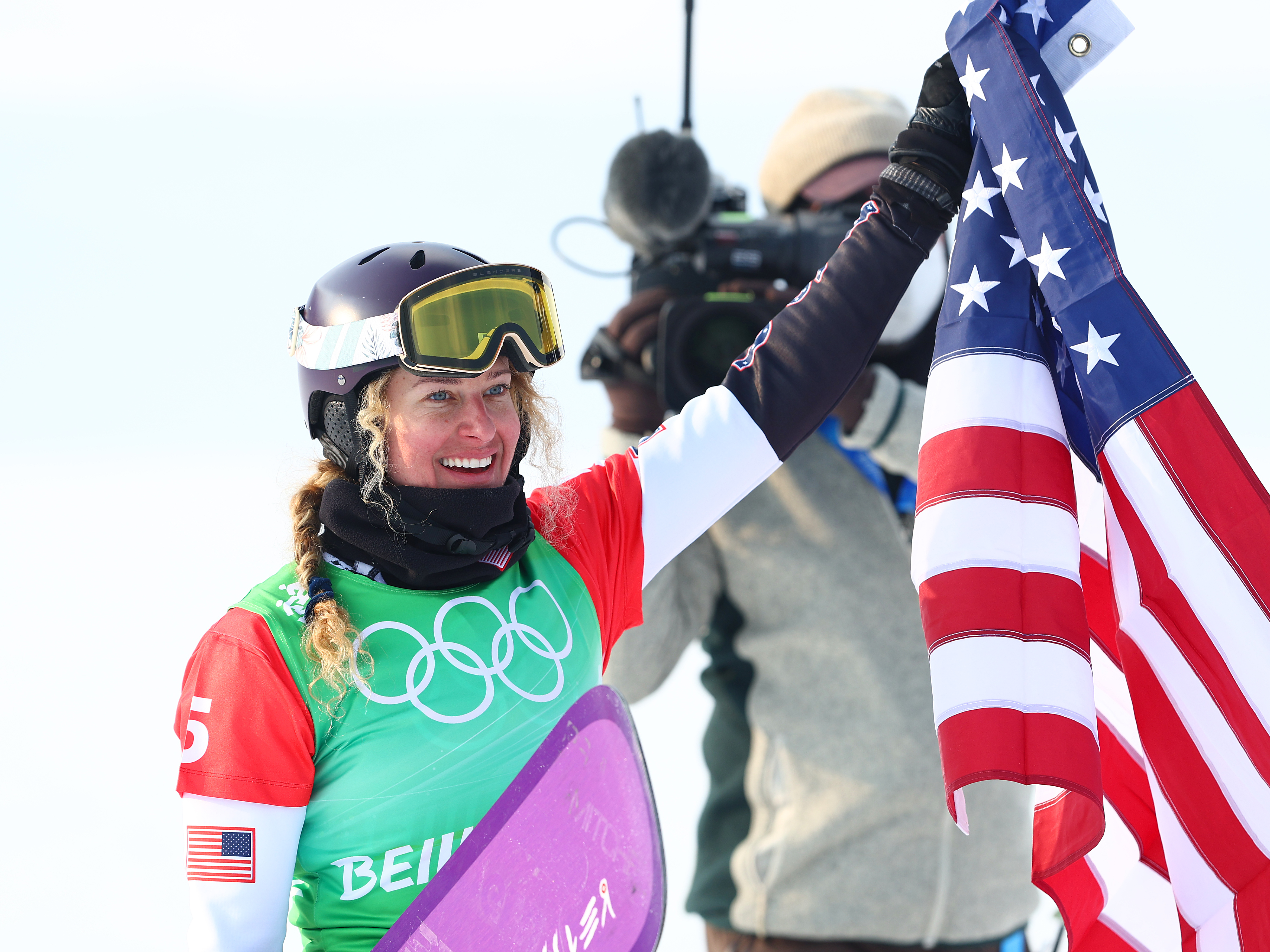 Lindsey Jacobellis wins the U.S. its first gold medal at the 2022 Beijing O...