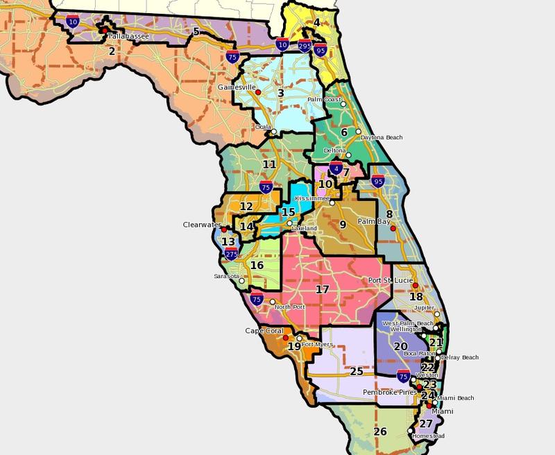 Congressional Districts Drawn By Voting-Rights Groups Go To Florida ...