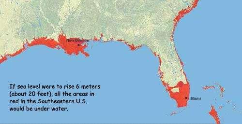 Study Finds Extreme Sea Level Rise Could Displace Entire South