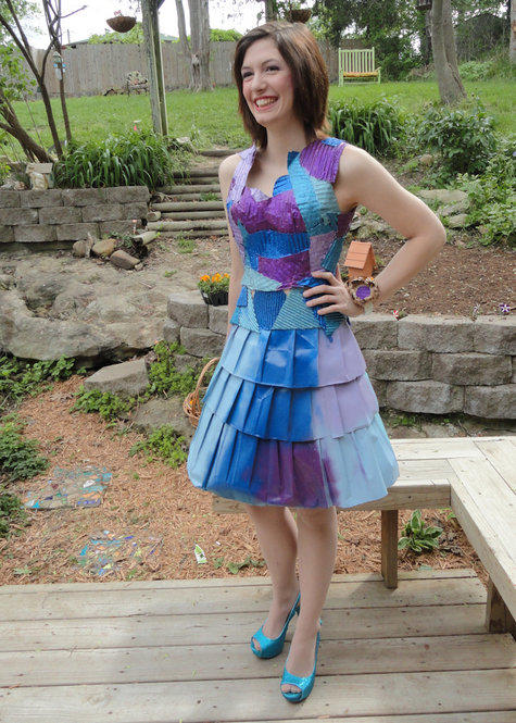 Cardboard Prom Dress Is Just The Right Fit For This Young Woman Krwg