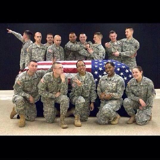 Soldiers Fun Photo With Flag Draped Coffin Sparks Outrage