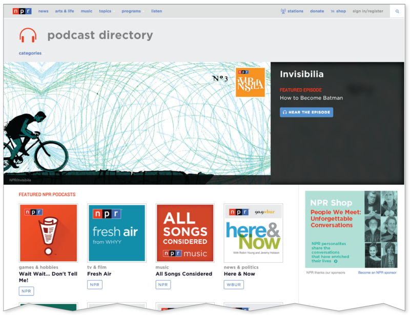 NPR Launches A New Podcast Directory WUSF News