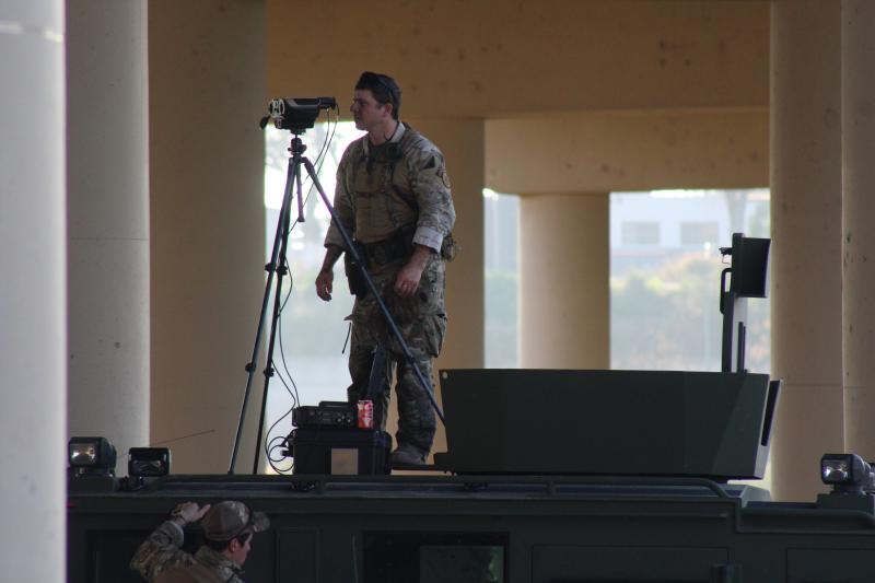 Border Security At Eagle Pass Crossing Tightens As Army Police Watch Migrants Gathered Across River Kut