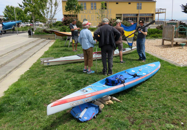 This 17-foot paddleboard is Karl Kruger's chosen vessel to get him to Ketchikan in the Race to Alaska.