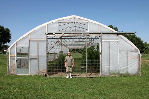 Central Missouri farmer Gary Wenig plans to plant trap crops around his high tunnel in an effort to stop pests from eating his produce.