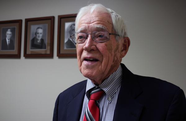 Rober Moodie, 89, joined the family business when he returned to West Point, Neb., to practive law in 1952.