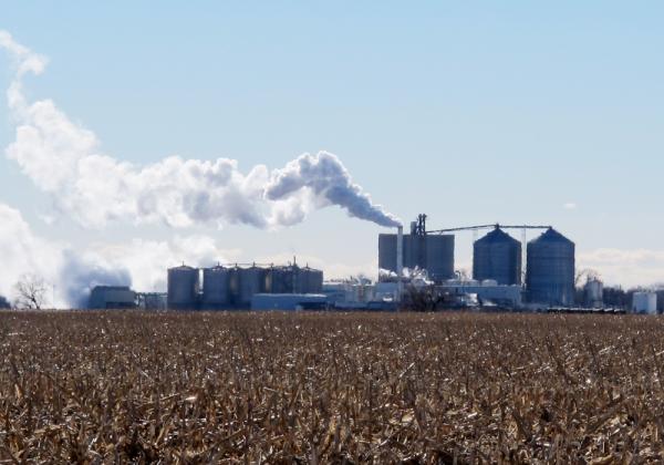 The Green Plains Energy plant near Central City, Nebraska