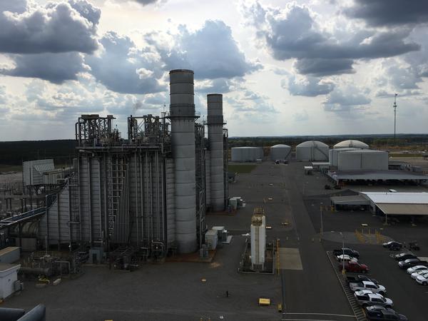 The Duke Energy natural gas-fired plant in Hamlet.