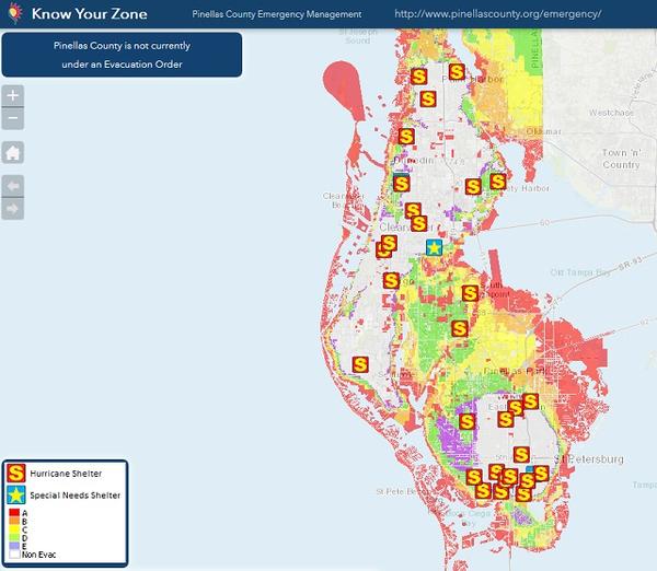 Pinellas Unveils New Hurricane Evacuation Map And App | Health News Florida