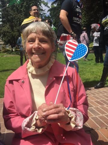 <p>Wendy, 72, a Trump supporter from Dallas, Oregon said, "My children are going to have a screaming fit when they find out I've been here."</p>