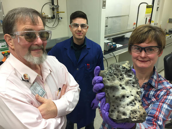 Albert Kruger and Carolyn Pearce are two scientists working on ancient glass from Sweden to help make strong glass at Hanford. They hope they will be able to lock up radioactive waste for as long as possible by making very strong glass like the Swedes.