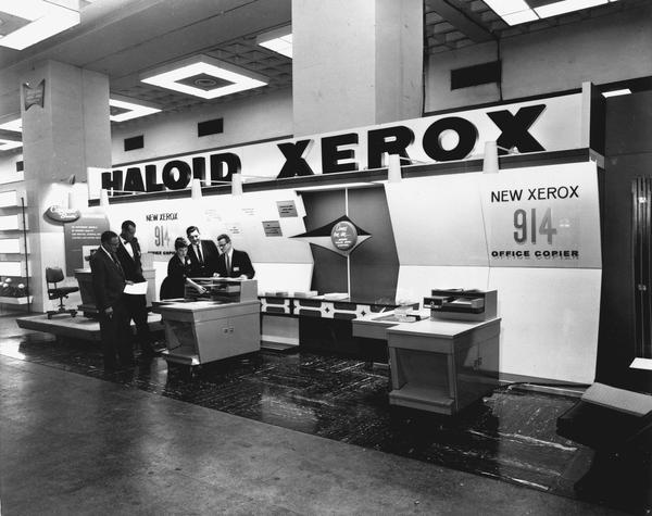 The Xerox copier model 914 seen at a trade show in 1959