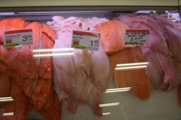 <p>Kuterra salmon is the most expensive fish for sale at Victoria's Thrifty Foods.</p>