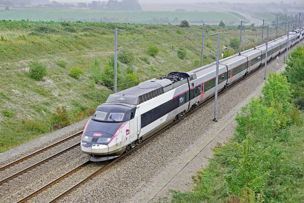 File photo of a TGV train in France. A feasibility study of bullet train service in the Northwest put an 'astronomical' price tag on construction costs.