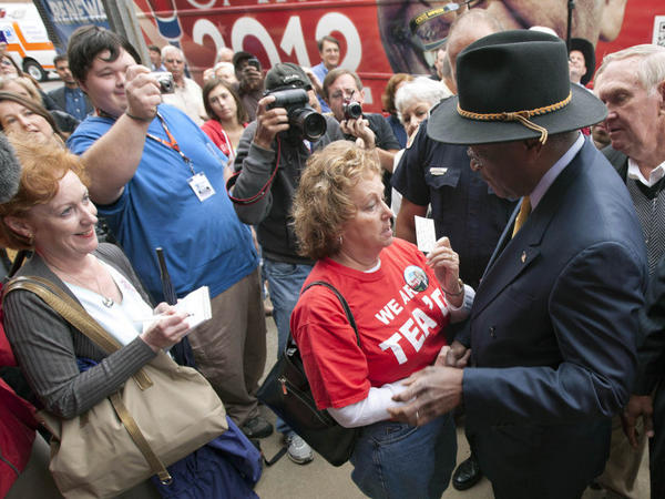 Republican presidential candidate Herman Cain met with supporters in Talladega, Ala., on Oct. 28, before allegations of sexual harassment against him surfaced.