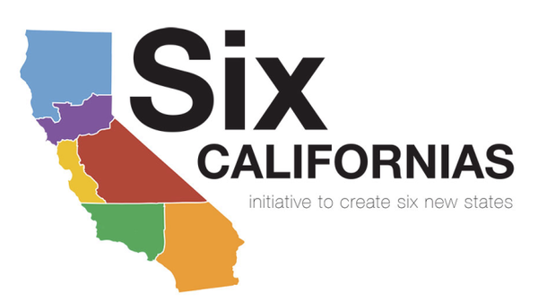 An image from the Six Californias website shows the proposed borders of its plan to slice the state into areas that the plan's backers say would be more manageable.