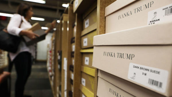 Women's shoes by the Ivanka Trump fashion brand sit for sale at a Manhattan retailer on June 1, 2017 in New York City. Ivanka Trump's fashion brand has faced calls for boycott from anti-Trump activists, while Trump supporters have called for boycotts on stores refusing to sell her products.