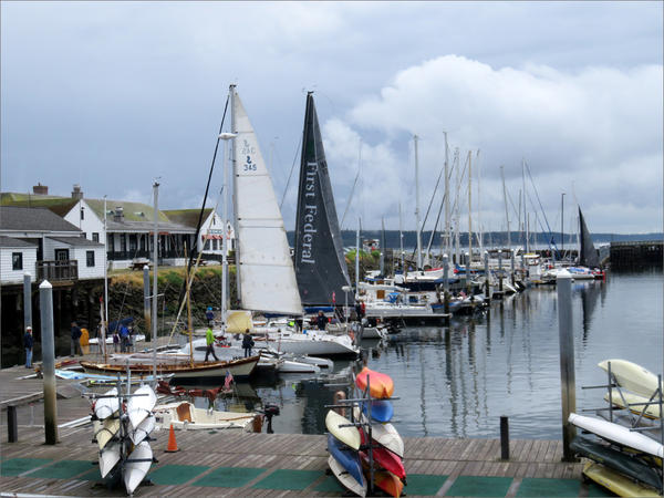 Racing craft filled the Point Hudson Marina in Port TownsendÂ on Wednesday, the eve of the fourth running of the Race to Alaska.