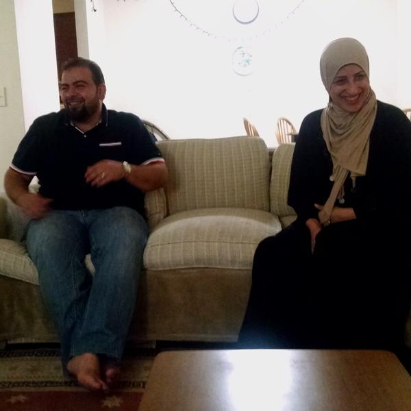 Syrian refugees Fahed and Khuloud Nakshou recently arrived in Nashville from a refugee camp in Jordan.