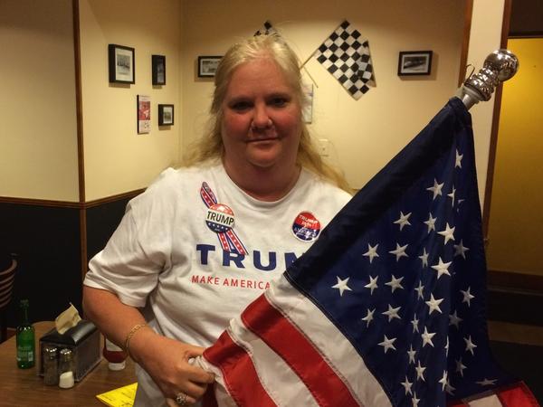 Linda Schainberg, 53, organizes weekly volunteer meetings for Trump supporters in Hollywood, Fla.