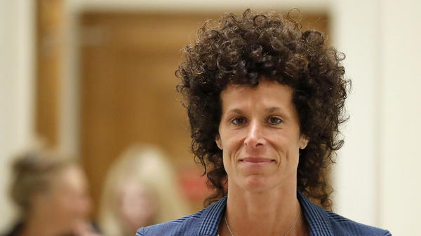 Andrea Constand leaves the courtroom after closing arguments on June 12, 2017. The judge declared a mistrial when the jury couldn't reach a verdict after more than 50 hours of deliberation.