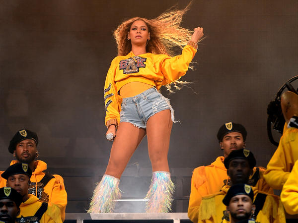 Béyonce performs onstage during the 2018 Coachella Valley Music And Arts Festival.