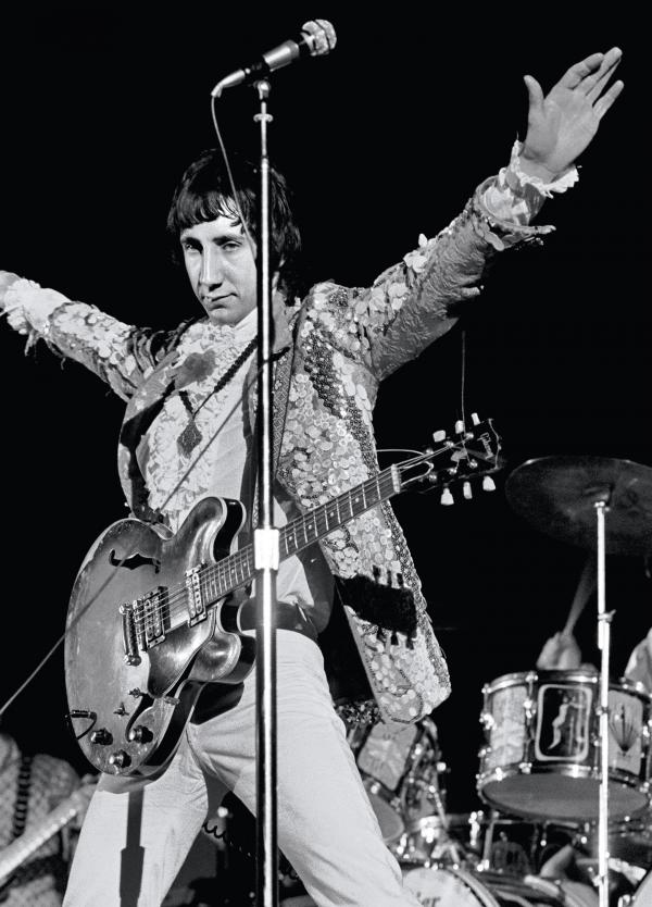 Pete Townshend of The Who performs at the Cow Palace in San Francisco, Calif., photographed for <em>Rolling Stone</em> in 1967.