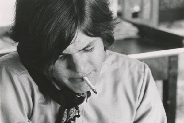 Jann Wenner, pictured in 1968, one year after founding <em>Rolling Stone</em> magazine.