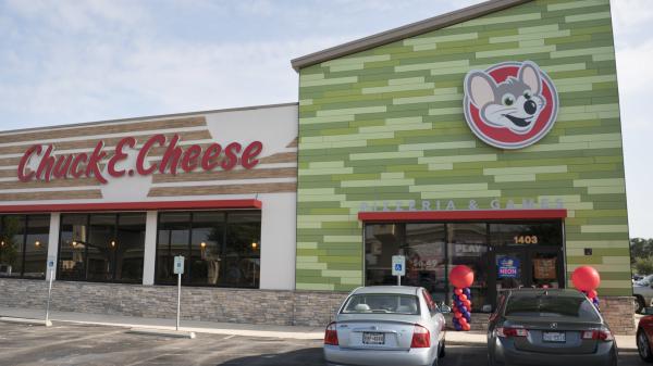 Chuck E. Cheese's recently renovated San Antonio restaurant. The chain has plans to update its look inside and out — and will retire its (animatronic) house band.