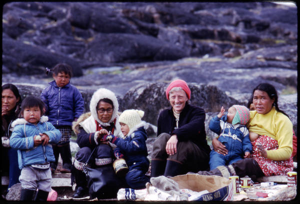 For more than 30 years, the Inuit welcomed anthropologist Jean Briggs into their lives so she could study how they raise their children. Briggs is pictured during a 1974 visit to Baffin Island.