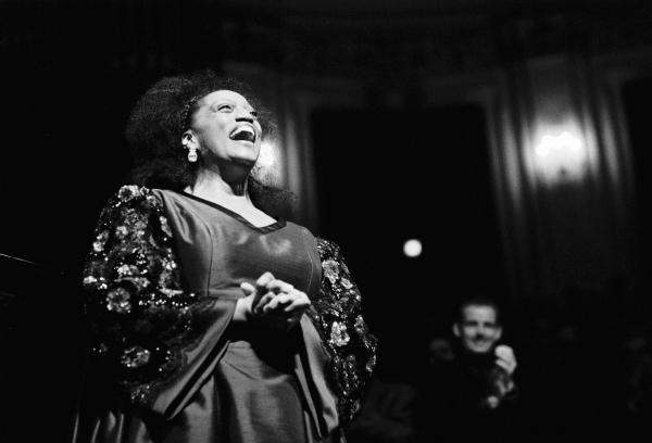 Jessye Norman performs in 1991 at the Concertgebouw in Amsterdam.