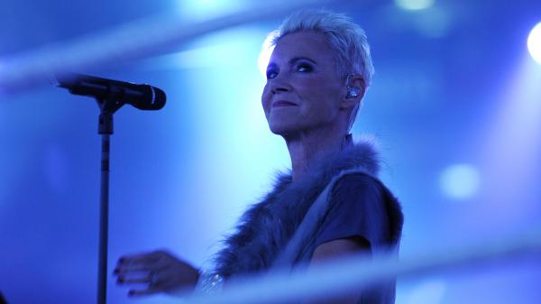 Swedish singer Marie Fredriksson, performing in Cologne, Germany on March 19, 2011.