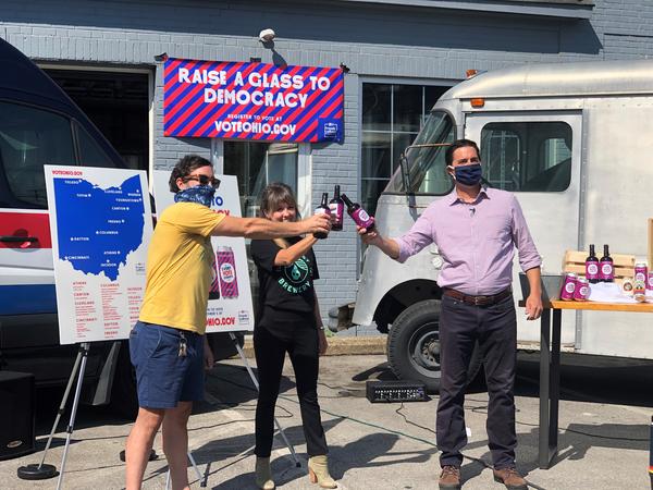 Secretary of State Frank LaRose joins Seventh Son Brewery and Rhinegeist Brewery for new collaboration toast 