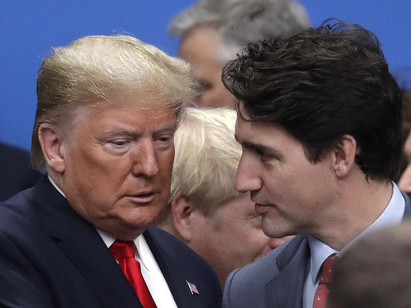 President Trump's remarks follow his Tuesday meeting with the Canadian Prime Minister Justin Trudeau in which the two men appeared to get along, though Trump needled Trudeau over Canada's defense spending.