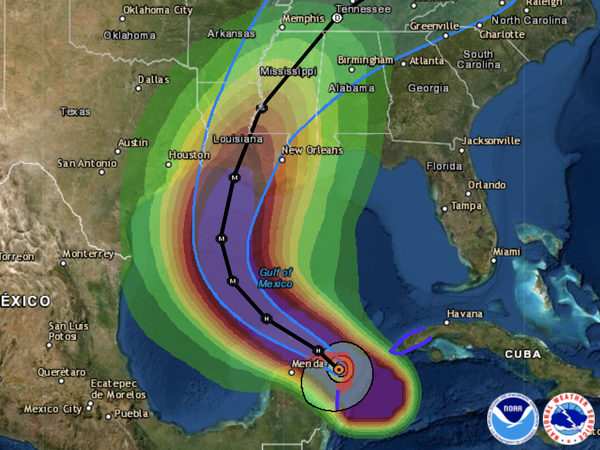 Hurricane Delta Makes Landfall Near Yucatán Resorts ...