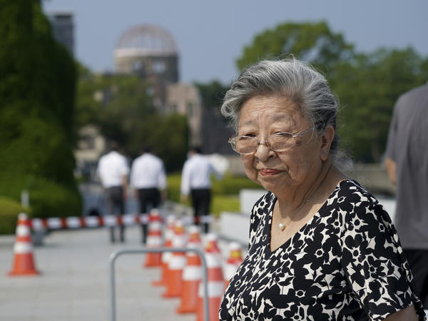 Koko Kondo at Hiroshima Peace Memorial Museum in Hiroshima, Japan, on Aug. 5. Kondo was determined to get revenge on the person who dropped the atomic bomb on her city. Then, she met him.