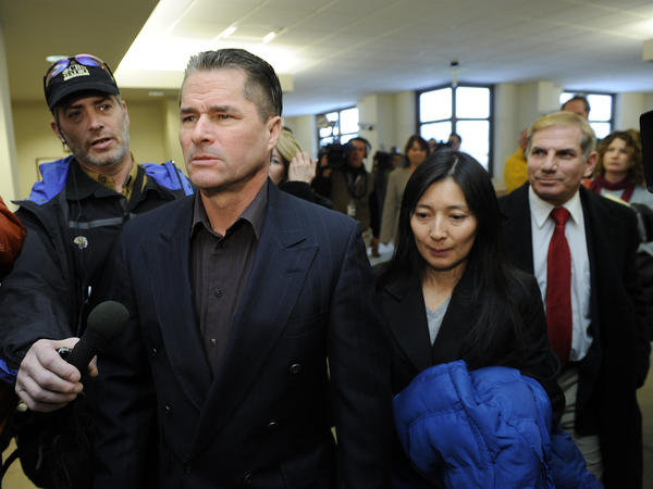 Richard and Mayumi Heene leave a Larimer County, Colo., courtroom after their sentencing hearing in 2009. Richard Heene was sentenced to 90 days in jail, 100 hours of community service and four years' probation for his part in the "balloon boy" hoax. His wife was sentenced to 20 days in jail and four years' probation.