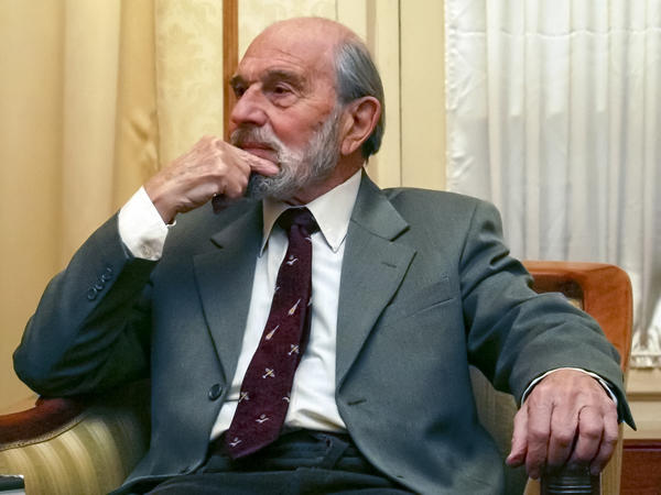 George Blake, a former British spy and double agent in service of the Soviet Union, in Moscow in 2006.