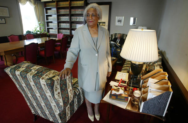 The new scholarship program is in part named after the late Constance Baker Motley, seen here in 2004, who was the first Black woman federal judge.