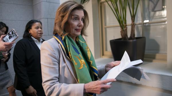 Speaker Nancy Pelosi told Democrats the House will vote to send the articles of impeachment against President Trump to the Senate Wednesday.