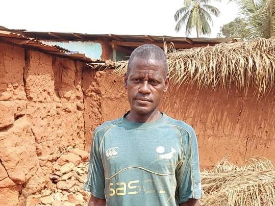 Eric Dossekpli, 49, is a farmer and father of six in the town of Anfoin Avele,Togo. He says he can no longer sell his crops as a result of the pandemic.