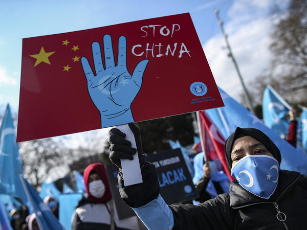 Uyghurs living in Turkey protested China in March for the country's human rights abuses in its western Xinjiang province. A new Amnesty International report substantiates these abuses, calling them "crimes against humanity."