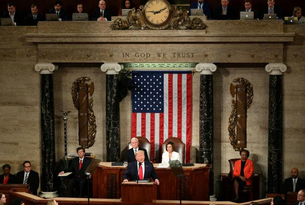 President Trump's State of the Union address laid bare his bitter partisan standoff with Democrats and left little doubt that legislative accomplishments between now and the election will be difficult.