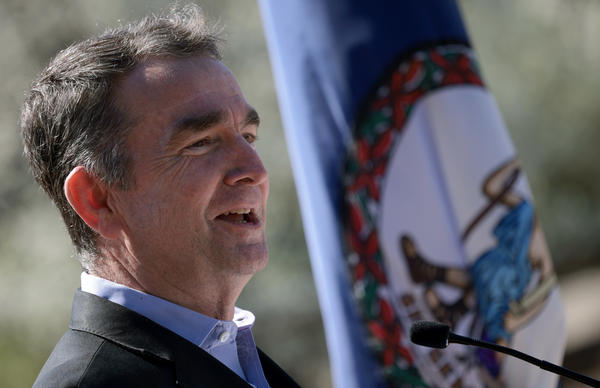 Virginia Gov. Ralph Northam, here at a March event, has outlined a $700 million investment to boost broadband access and help close the digital divide for some of the state's poorest regions.