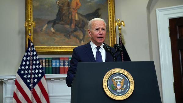 President Biden said the U.S. is continuing to evacuate U.S. citizens and Afghan allies of the U.S. from Afghanistan.